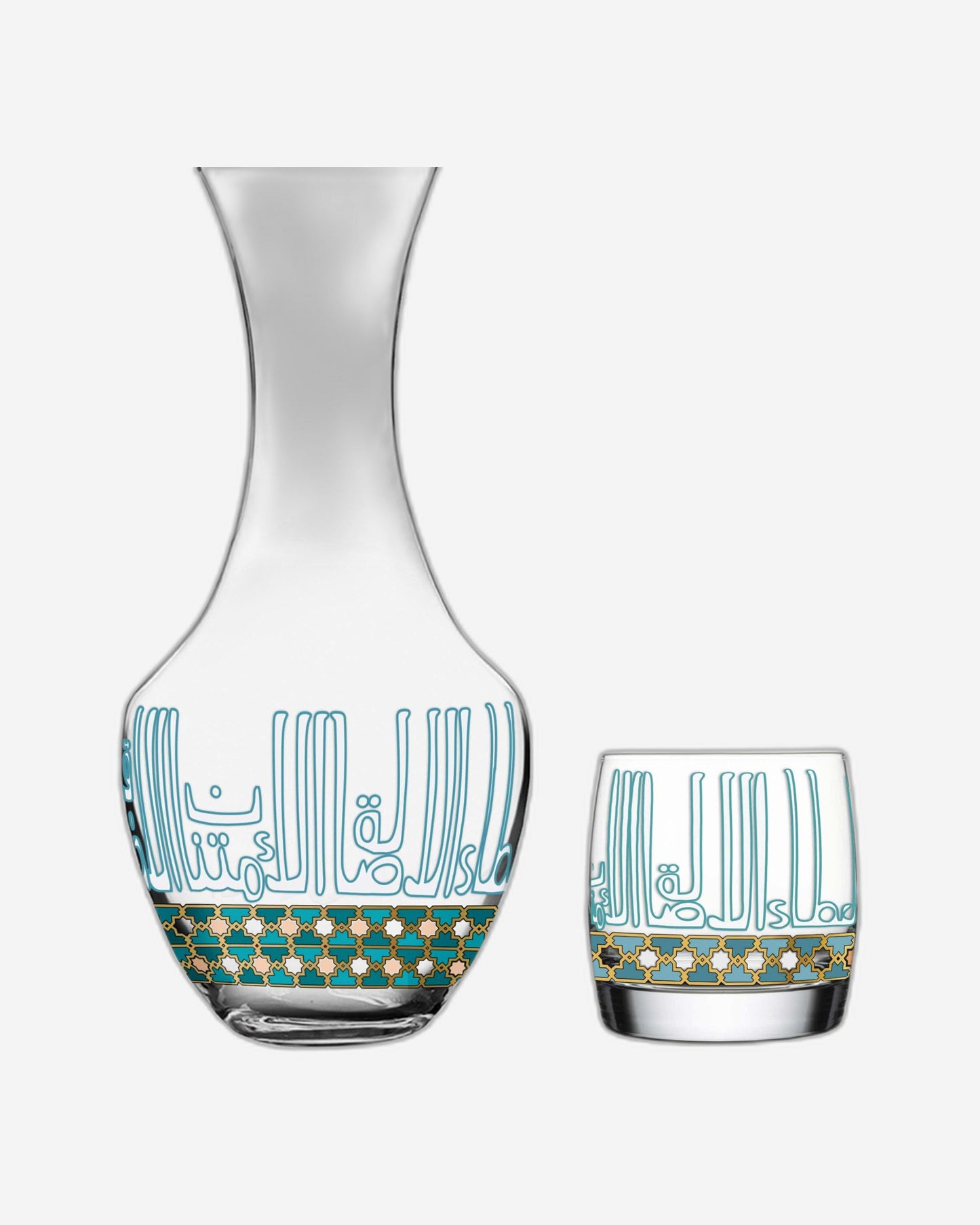 Dimlaj Asala Drinkset 5Pc Gold & Green