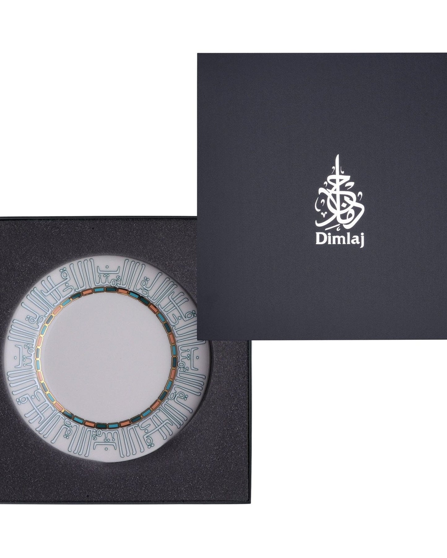 Dimlaj Asala Plates 6Pc Gold & Green