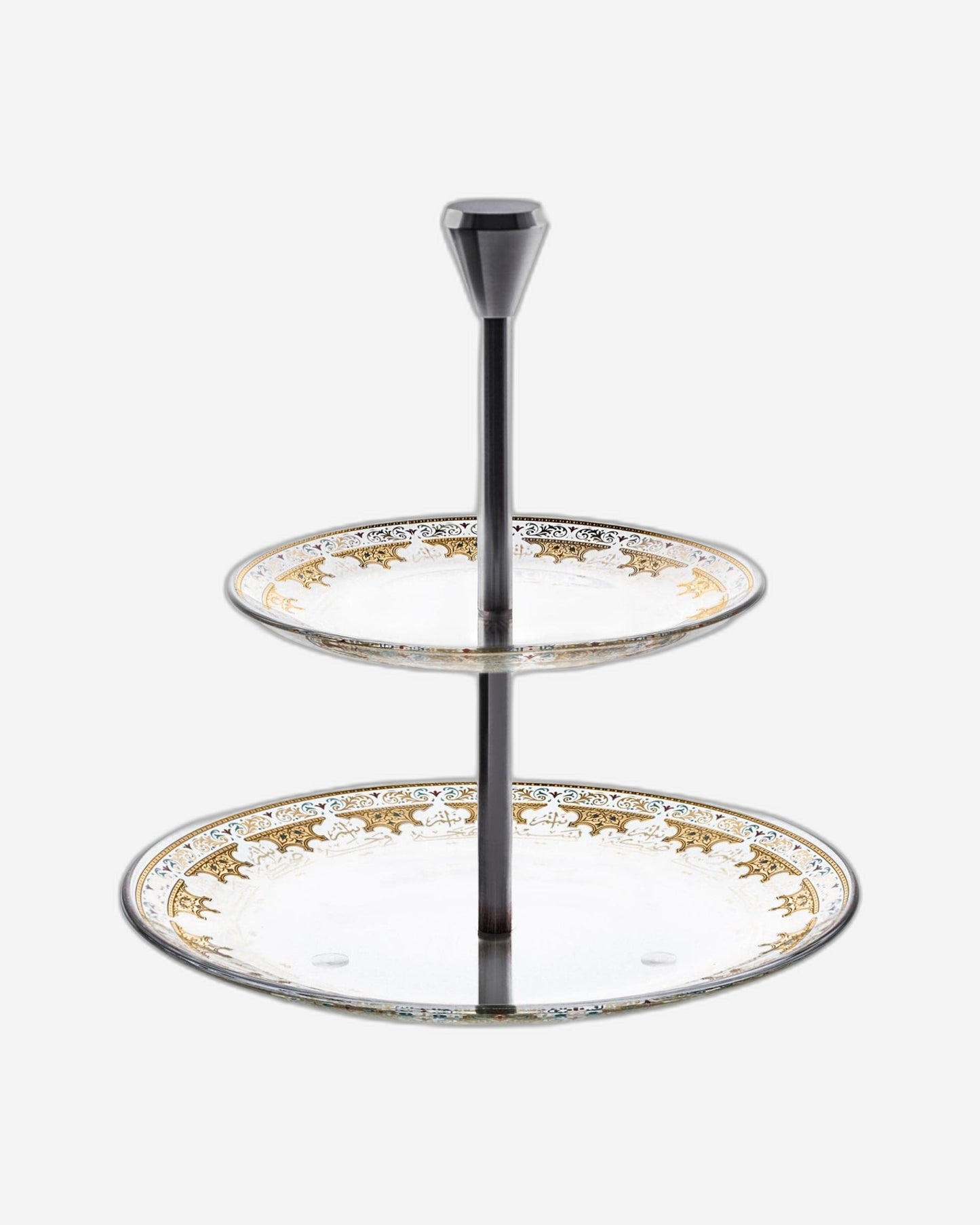 Dimlaj Suroor 2 Tiered Tray Gold