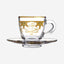 Dimlaj Suroor Coffee Cups & Saucers 6Pc Gold