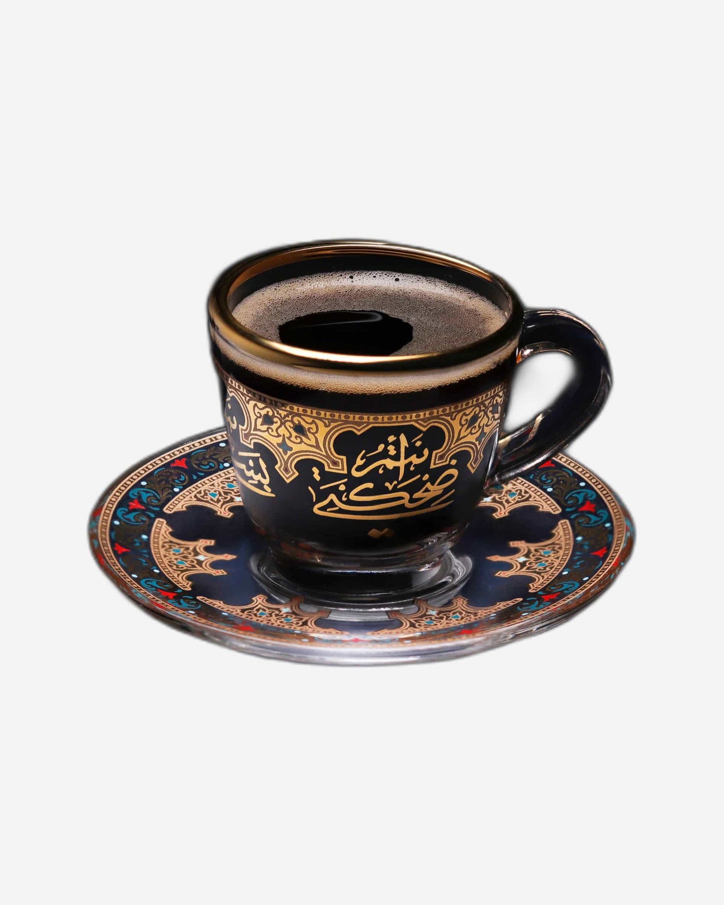 Dimlaj Suroor Coffee Cups & Saucers 6Pc Gold