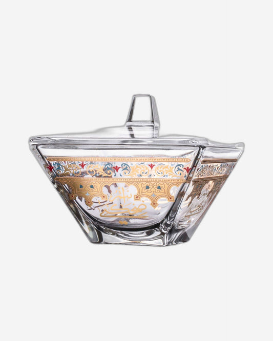 Dimlaj Suroor Serving Bowl and Lid (Gold)