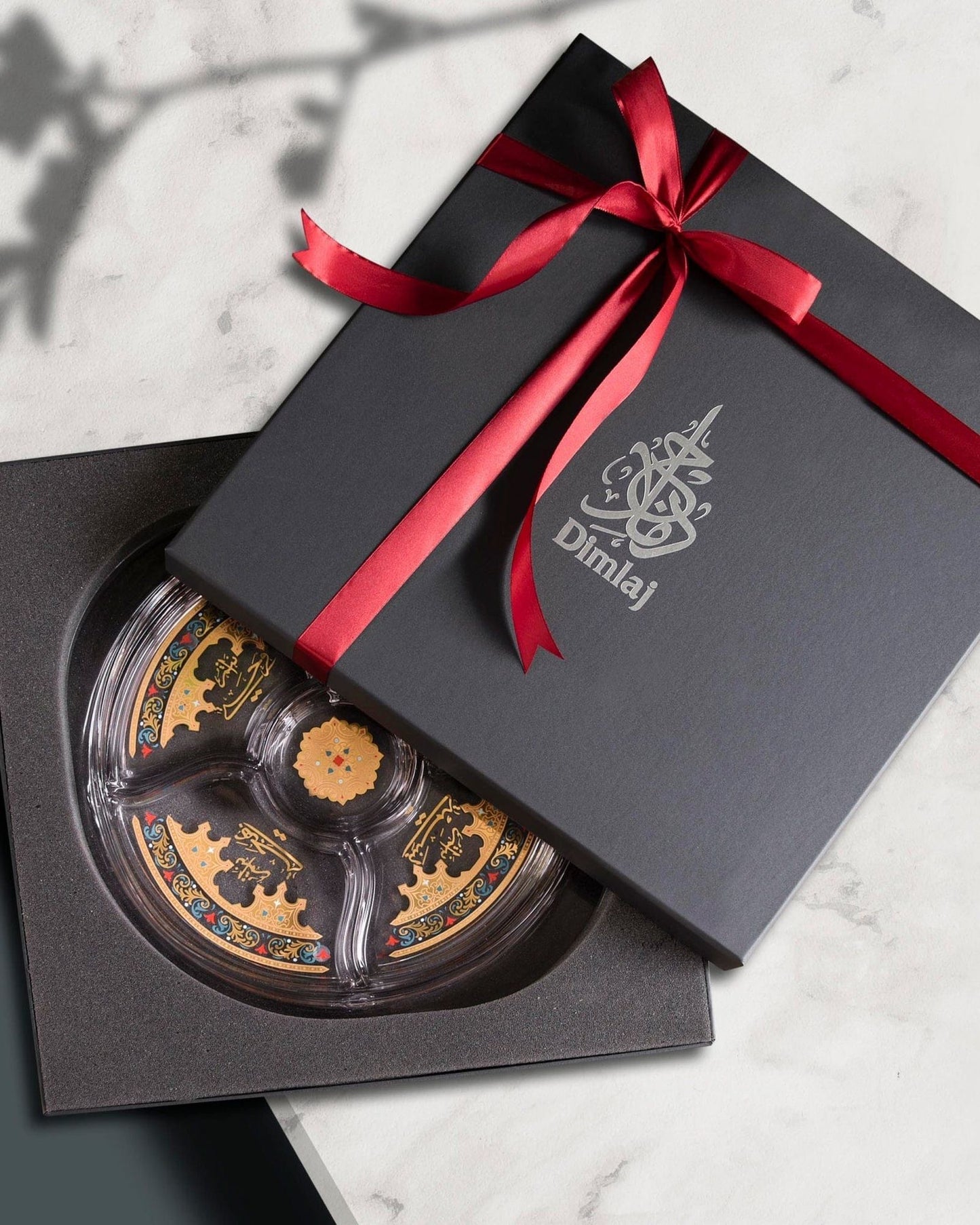 Dimlaj Suroor Divider Plate Gold