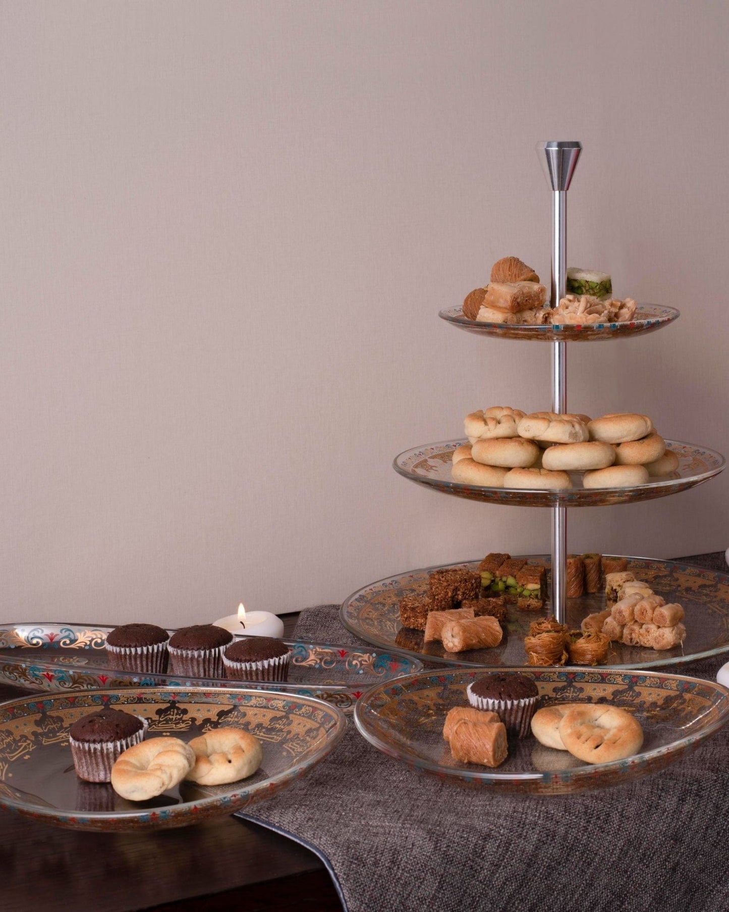 Dimlaj Suroor Plates 6Pc Gold