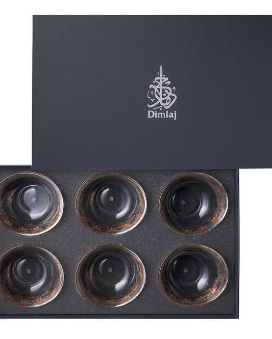 Dimlaj Suroor Set of 6 Pcs Small Serving Bowls (Gold)
