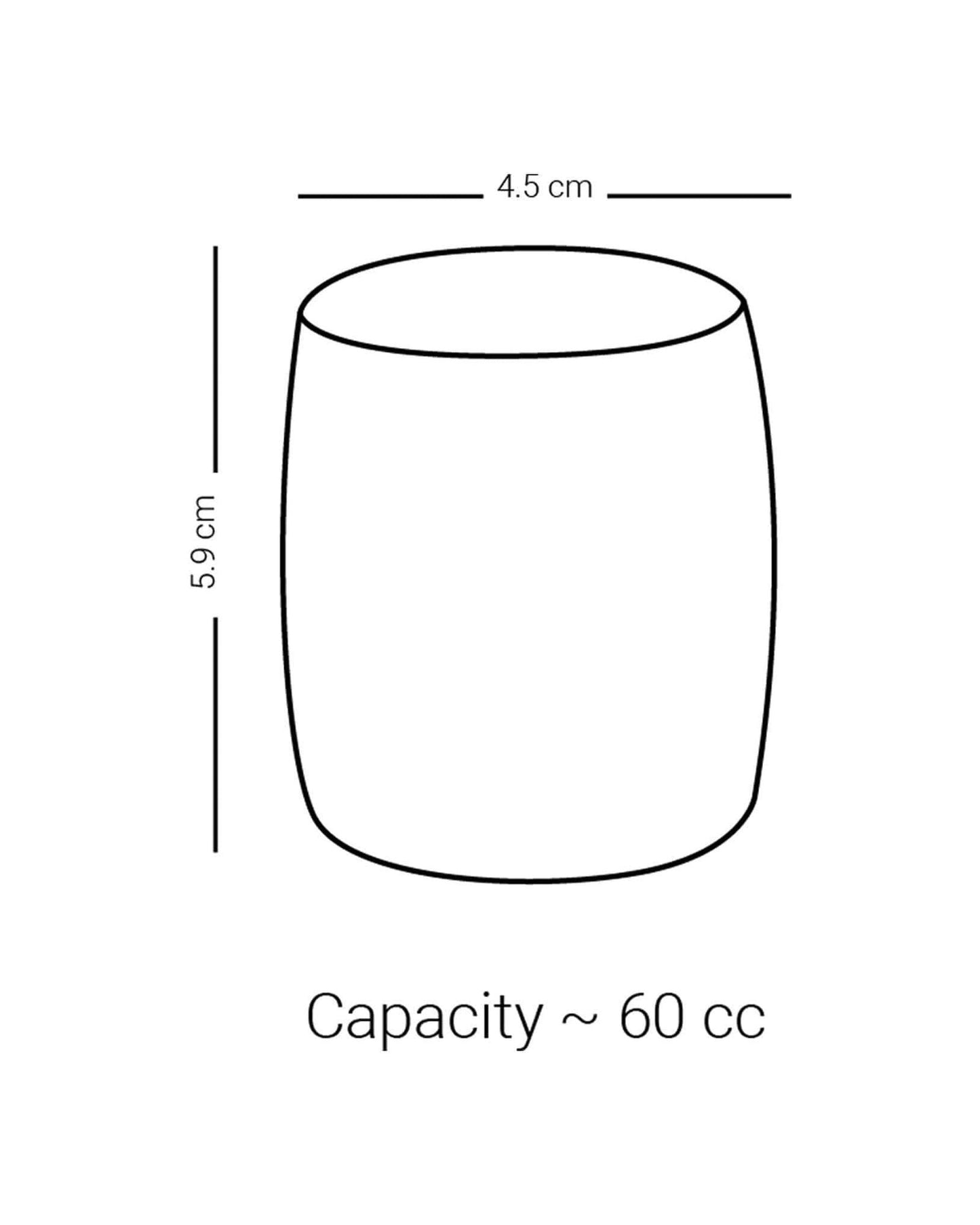 Dimlaj Suroor Short Tumblers 6Pc Platinum