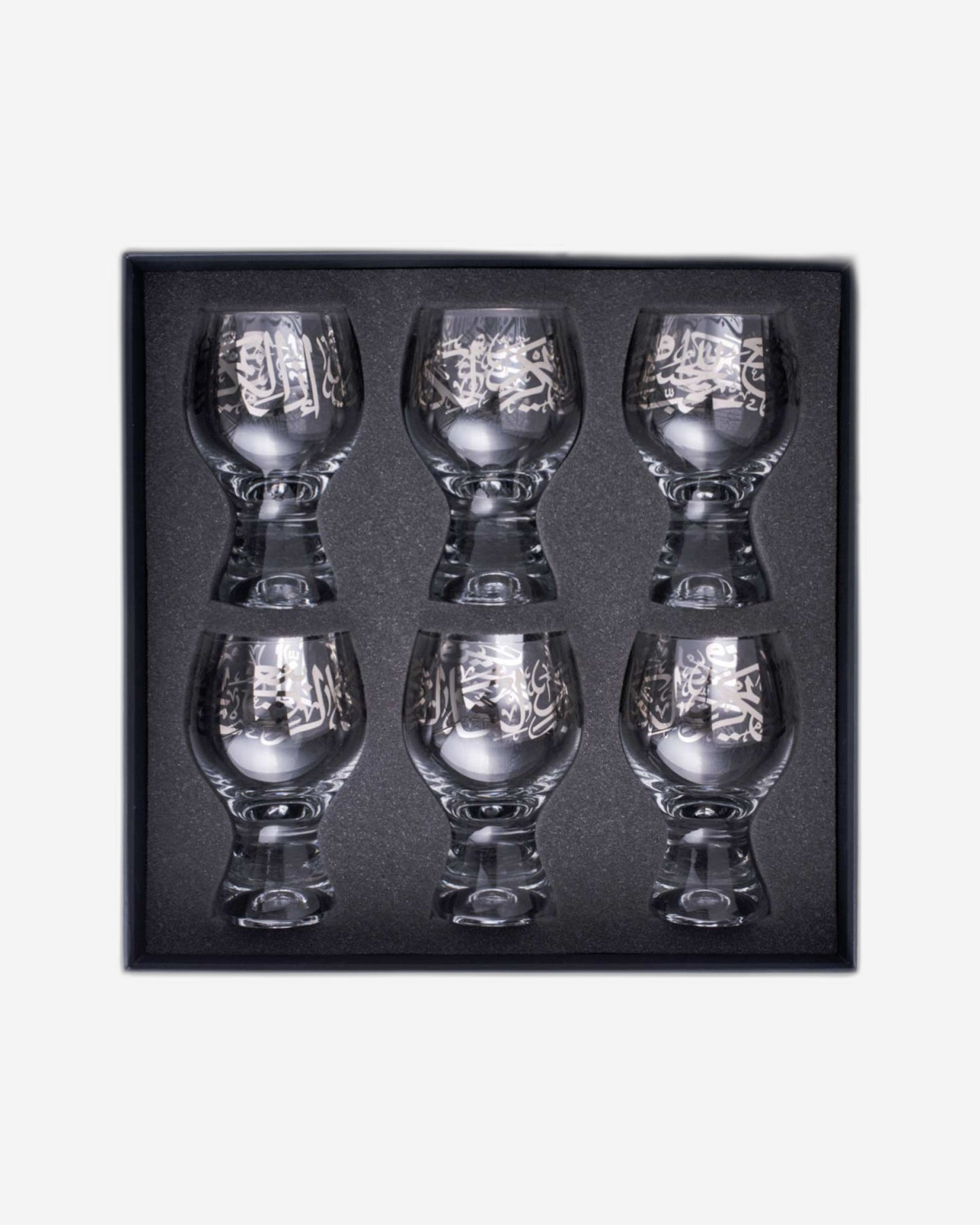 Dimlaj Kareem Goblet Stems 6Pc Platinum