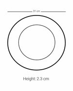 Dimlaj Kareem Large Charger Plate (Platinum)