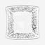 Dimlaj Kareem Serving Plates 6Pc Platinum