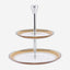 Dimlaj Cordoba 2 Tiered Tray Gold