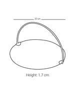 Dimlaj Cordoba Large Serving Tray with Handle (Gold)