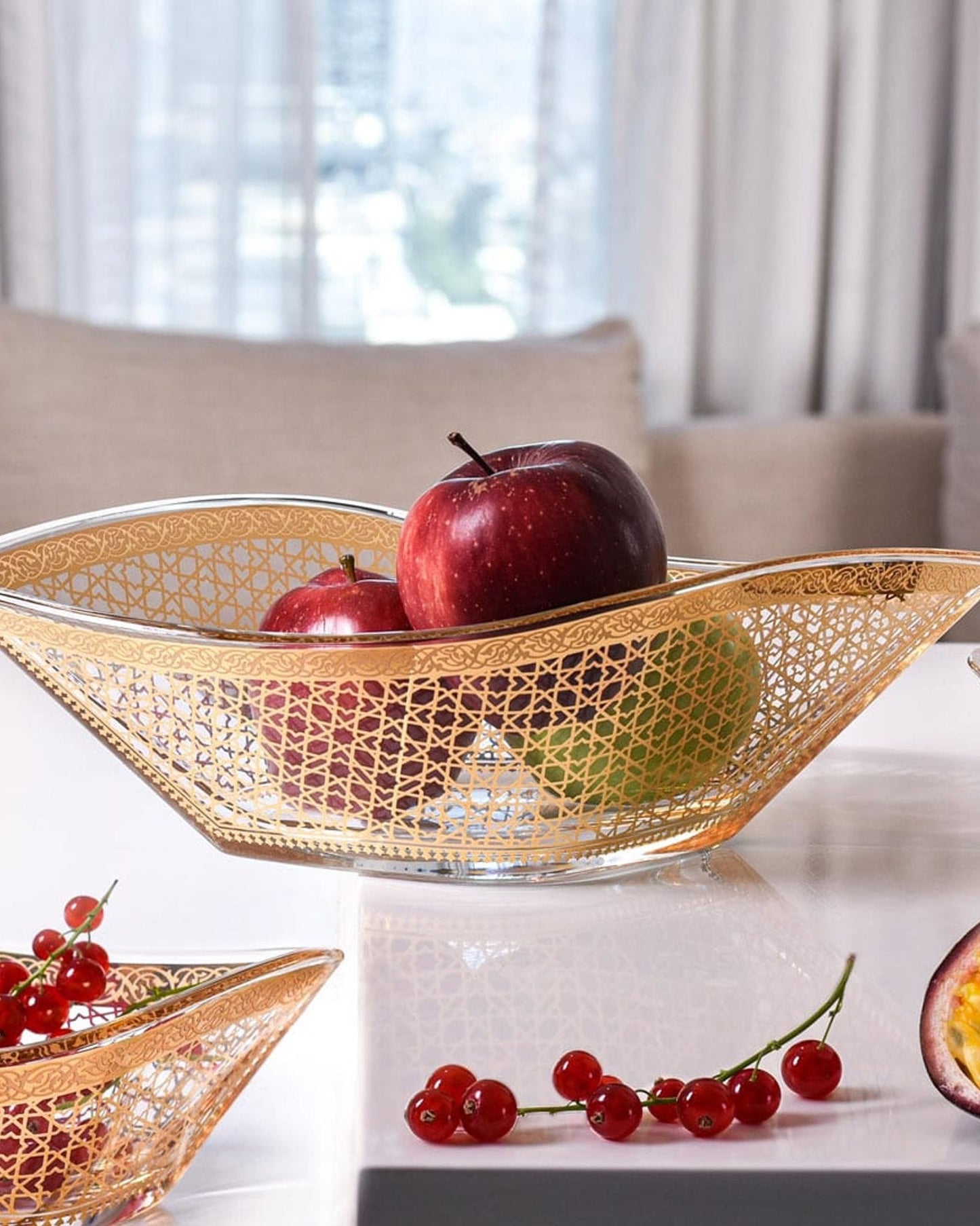 Dimlaj Cordoba Serving Bowl Large Gold