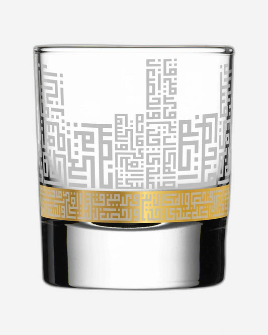 Dimlaj Abraj Set of 6 Pcs Short Tumblers (Gold)