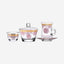 Dimlaj Selena Drinkware 20Pc Gold & Pink