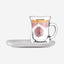 Dimlaj Selena Mugs & Saucers 2Pc Gold & Pink