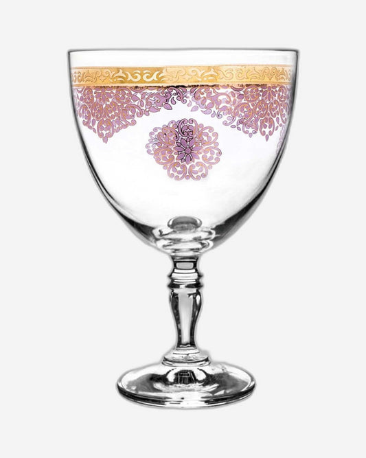 Dimlaj Selena Set of 6 Pcs Flute Stems (Gold & Pink)