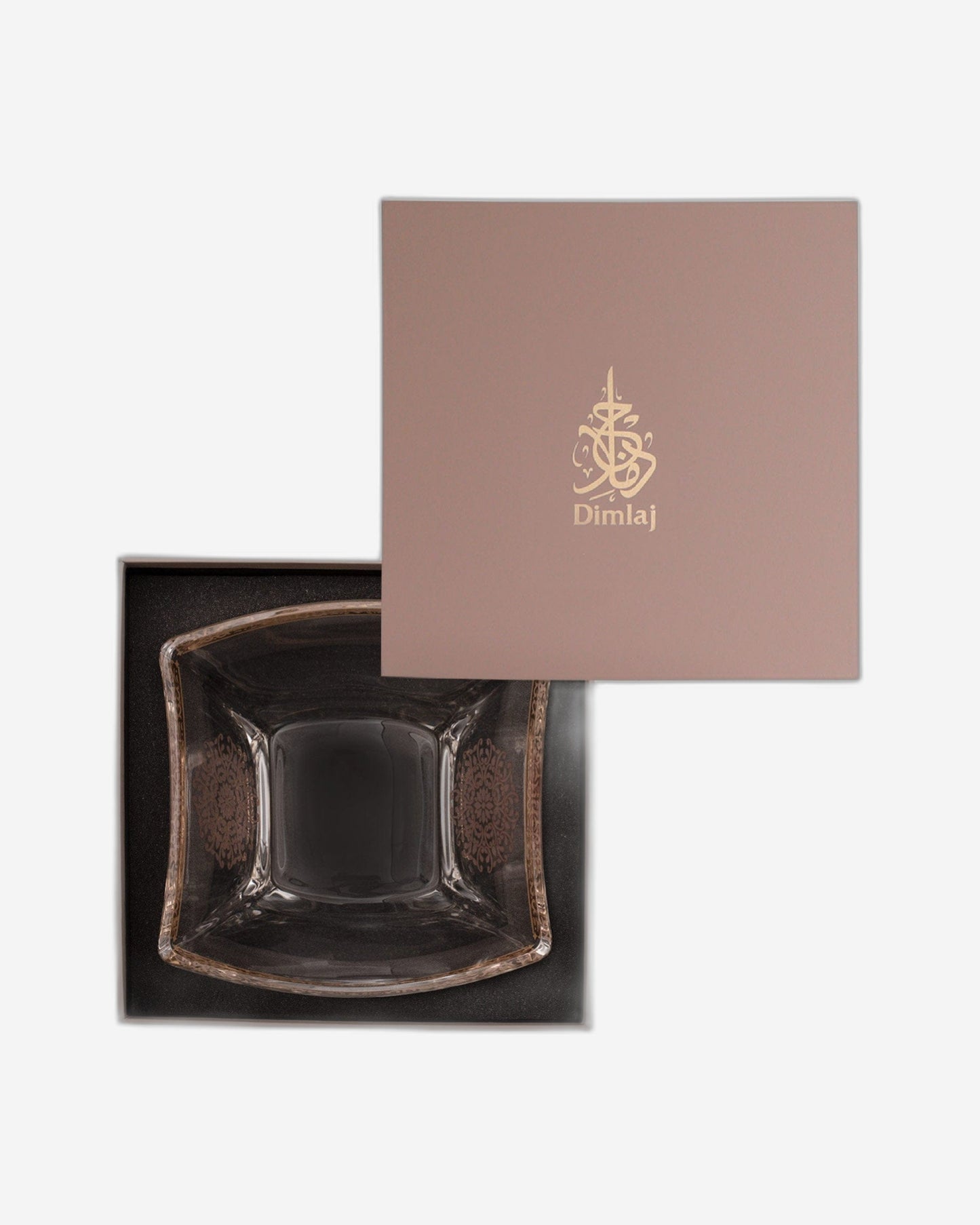 Dimlaj Selena Serving Bowl Gold & Pink