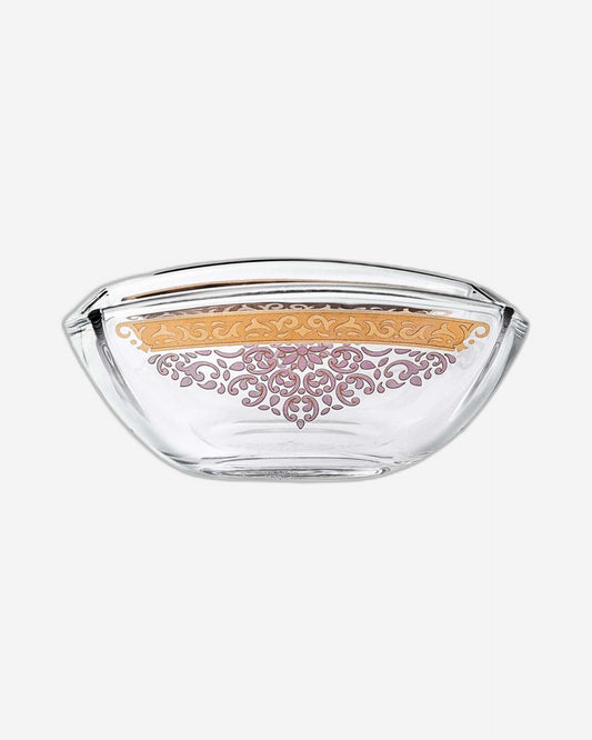Dimlaj Selena Set of 6 Pcs Serving Bowls (Gold & Pink)