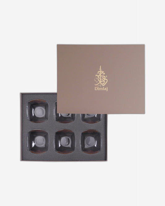 Dimlaj Selena Set of 6 Pcs Serving Bowls (Gold & Pink)