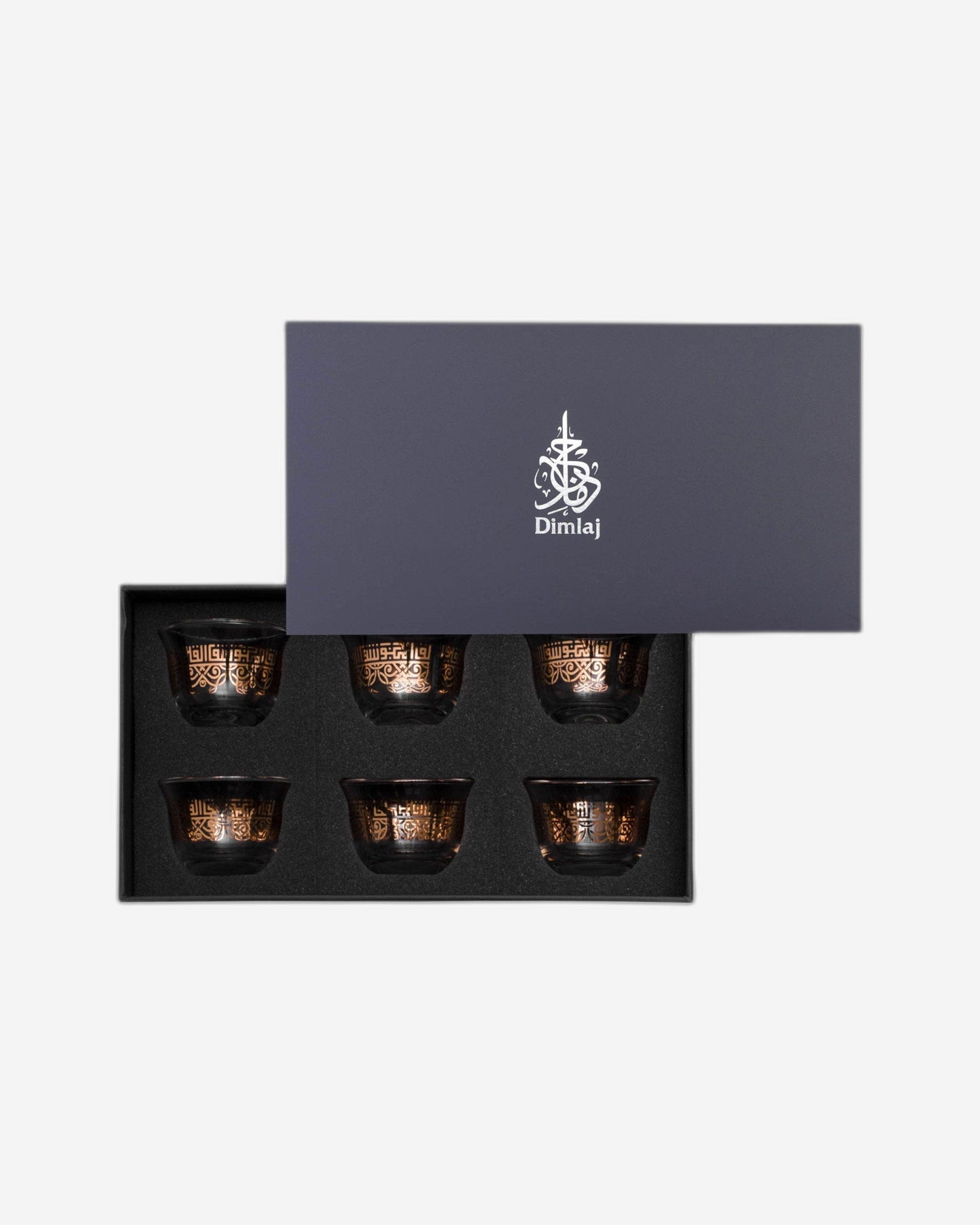 Dimlaj Shafa Cawa Cups 6Pc Gold
