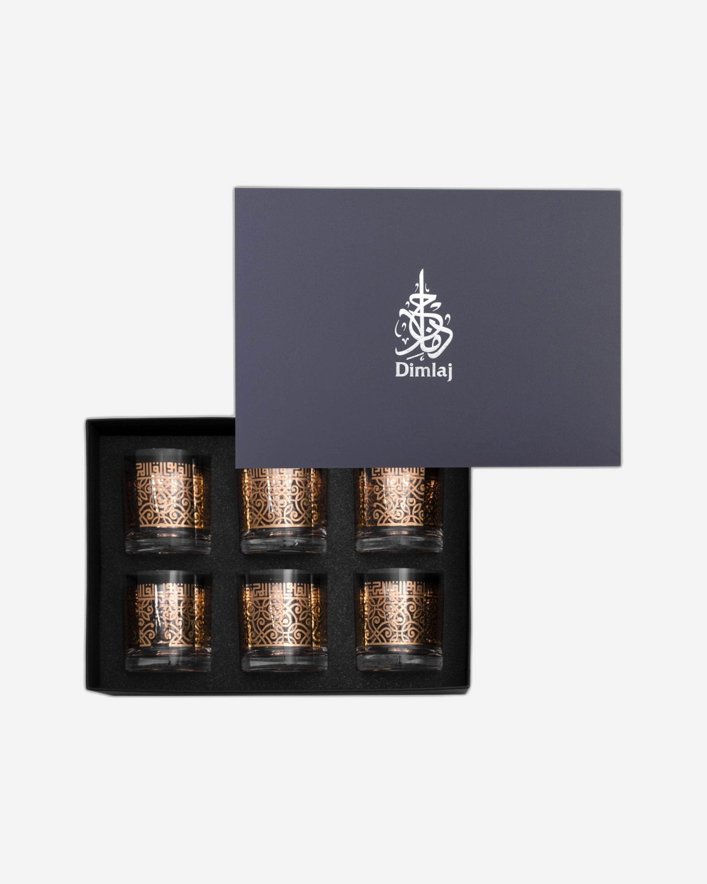Dimlaj Shafa Short Tumblers 6Pc Gold