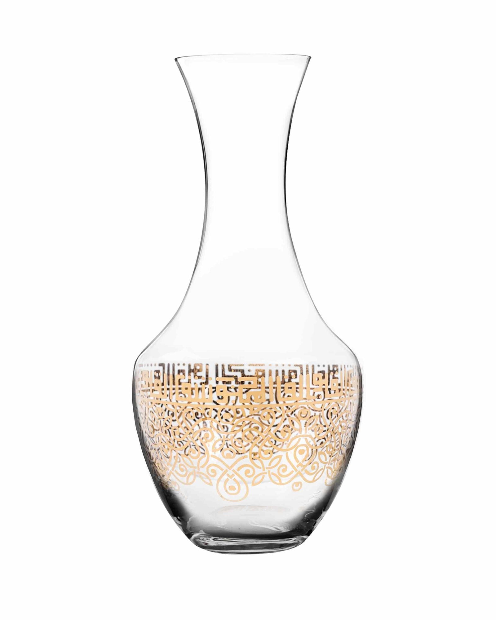 Dimlaj Shafa Crystal Decanter 1.5L (Gold)