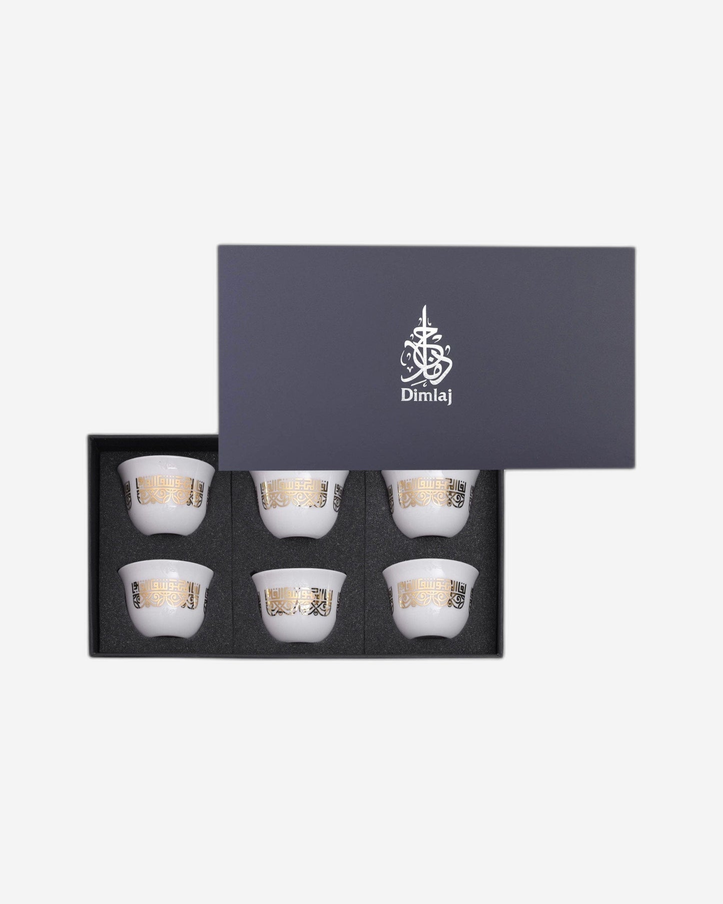 Dimlaj Shafa Cawa Cups 6Pc Gold