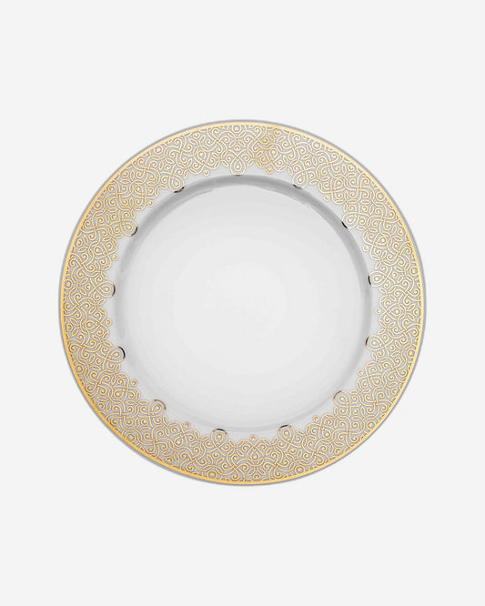 Dimlaj Shafa Porcelain Plate (Gold)