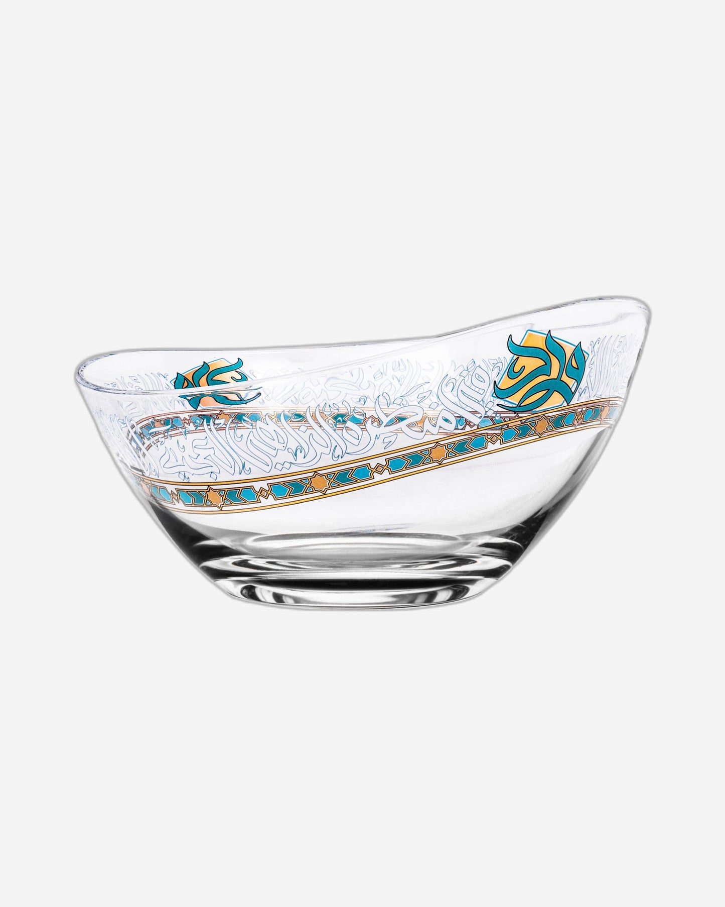 Dimlaj Wurood Serving Bowl Gold & Green