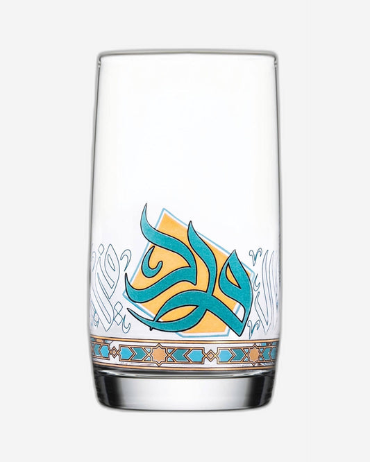 Dimlaj Wurood Set of 6 Pcs Tumblers (Gold & Green)