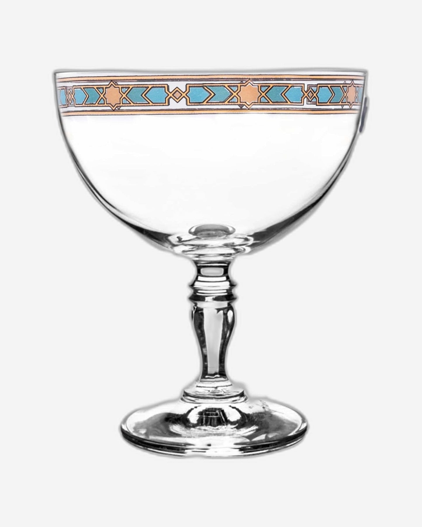 Dimlaj Wurood Ice-Cream Cups 6Pc Gold & Green