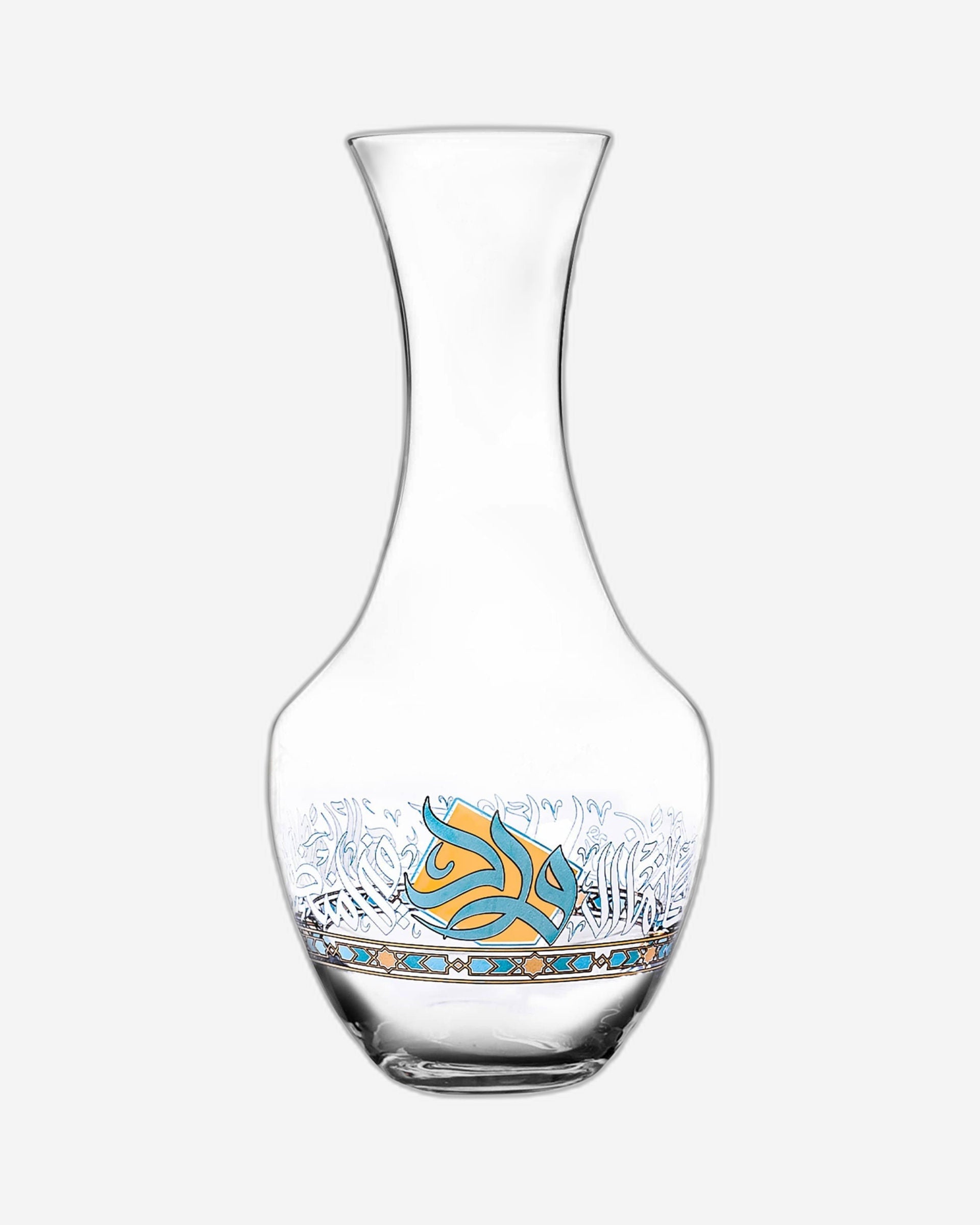 Dimlaj Wurood Crystal Decanter (Gold & Green)