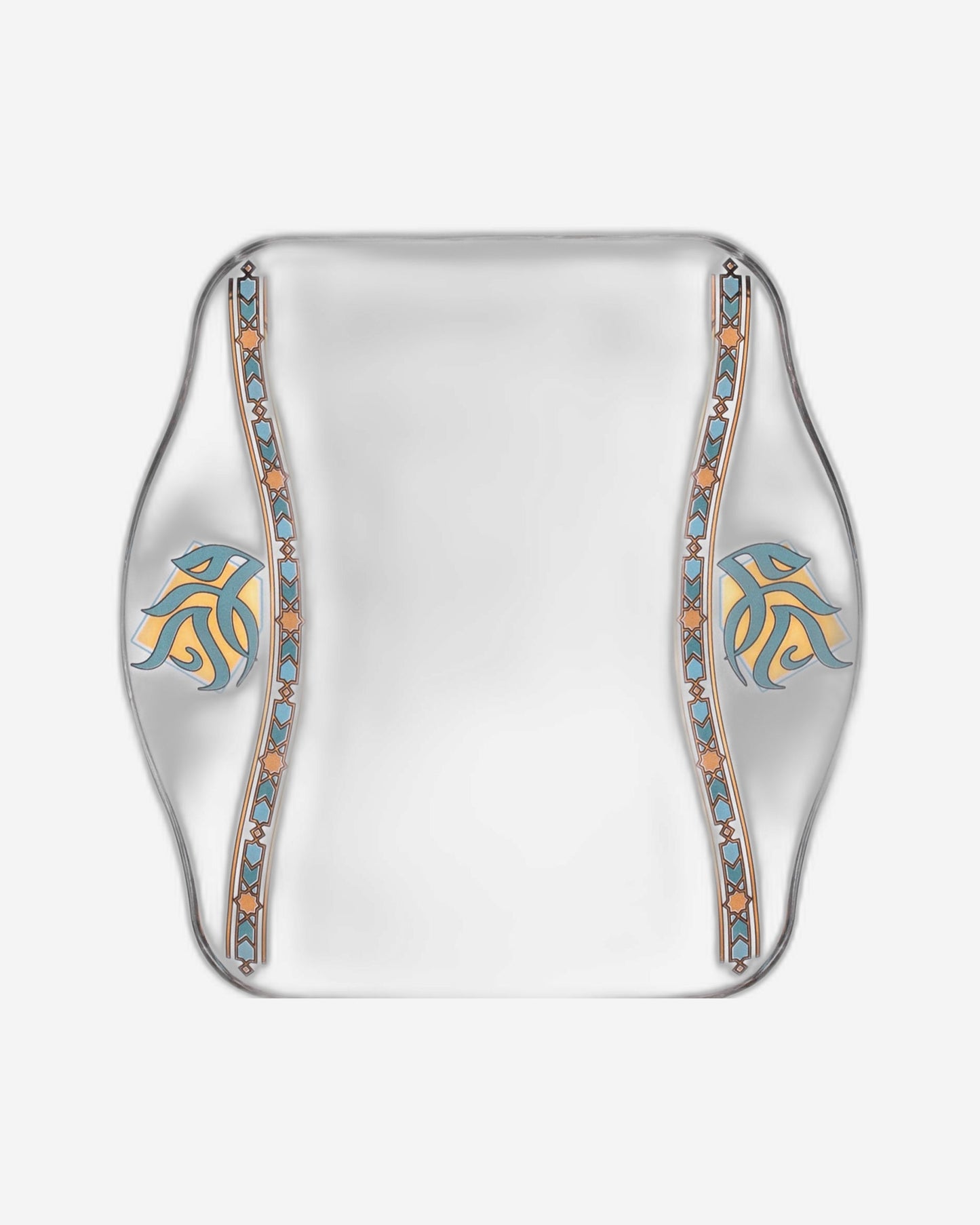 Dimlaj Wurood Plates 6Pc Gold & Green