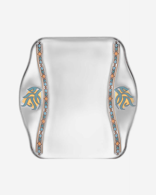 Dimlaj Wurood Set of 6 Pcs Plates (Gold & Green)