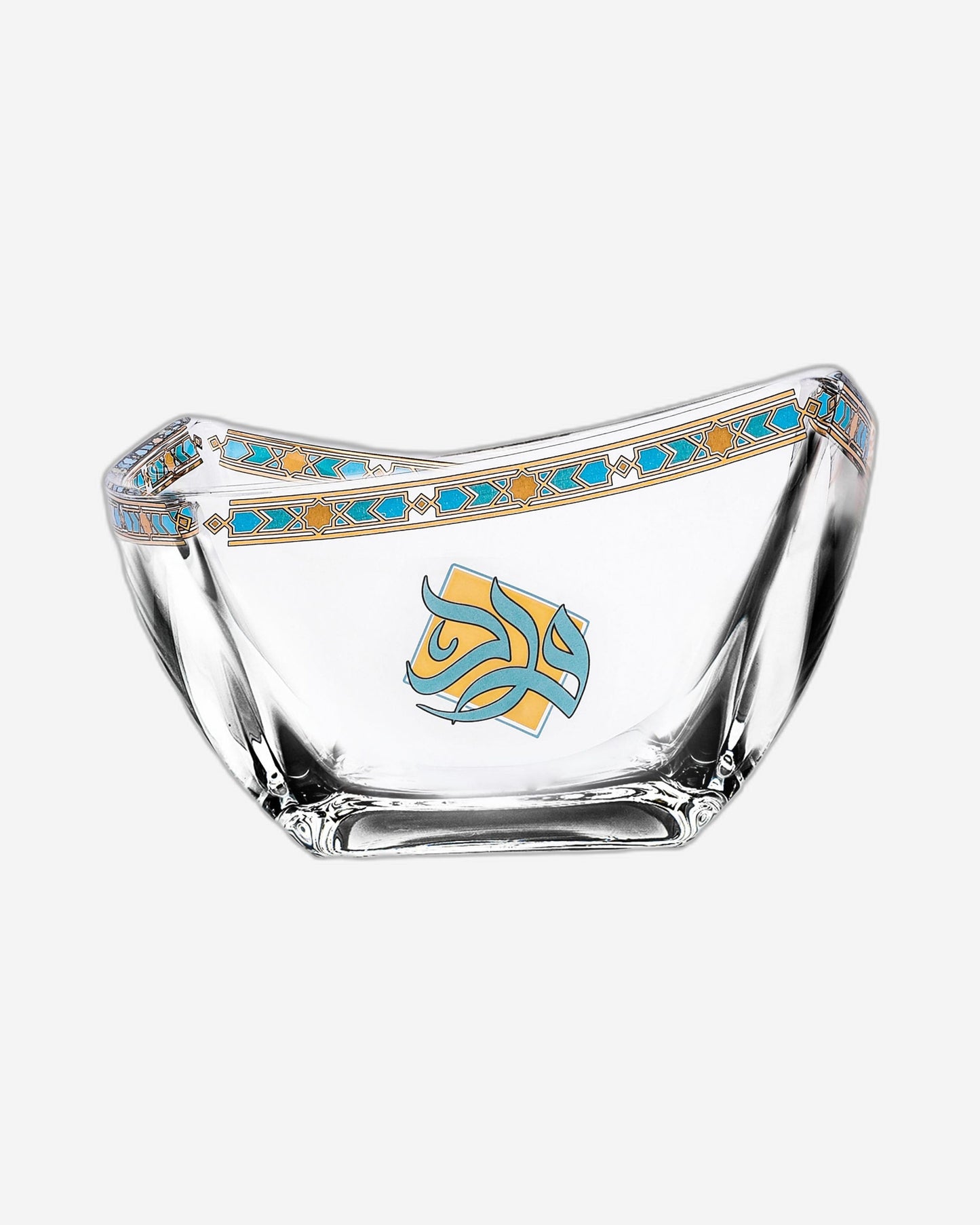 Dimlaj Wurood Serving Bowl Gold & Green