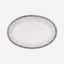 Dimlaj Wurood Serving Plate Large Porcelain Gold & Green