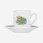 Dimlaj Wurood Turkish Coffee Cups Gold & Green