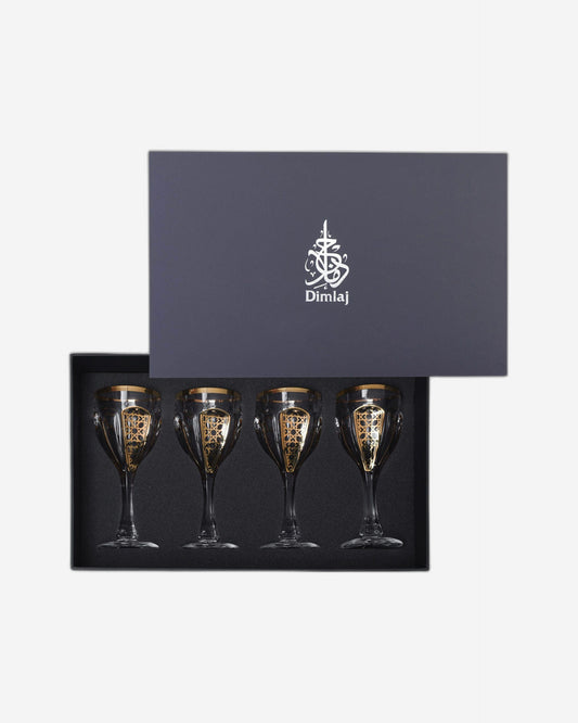 Dimlaj Cordoba Set of 4 Pcs Flute Stems (Gold)