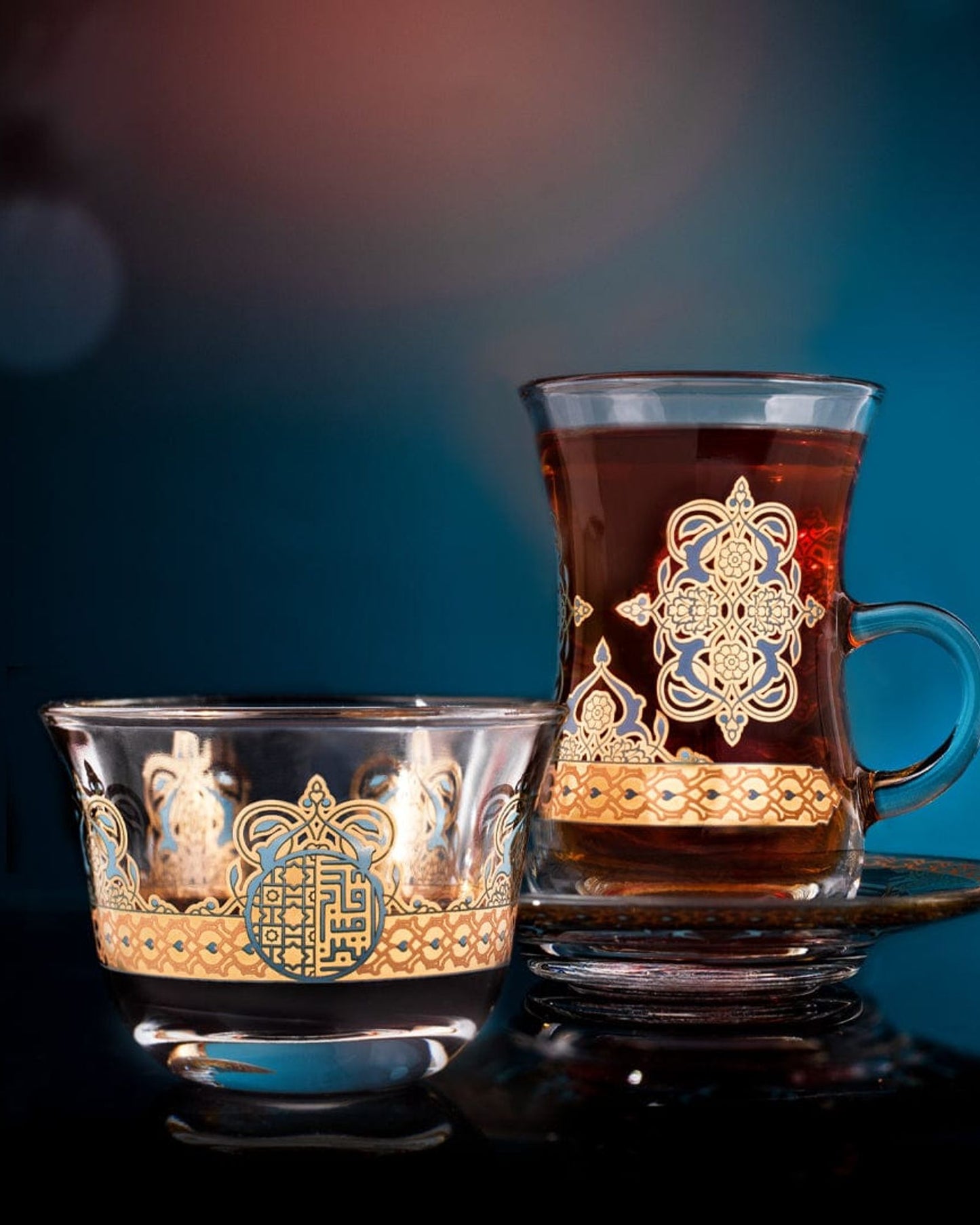 Dimlaj Rayhan Cawa Cups 6Pc Gold