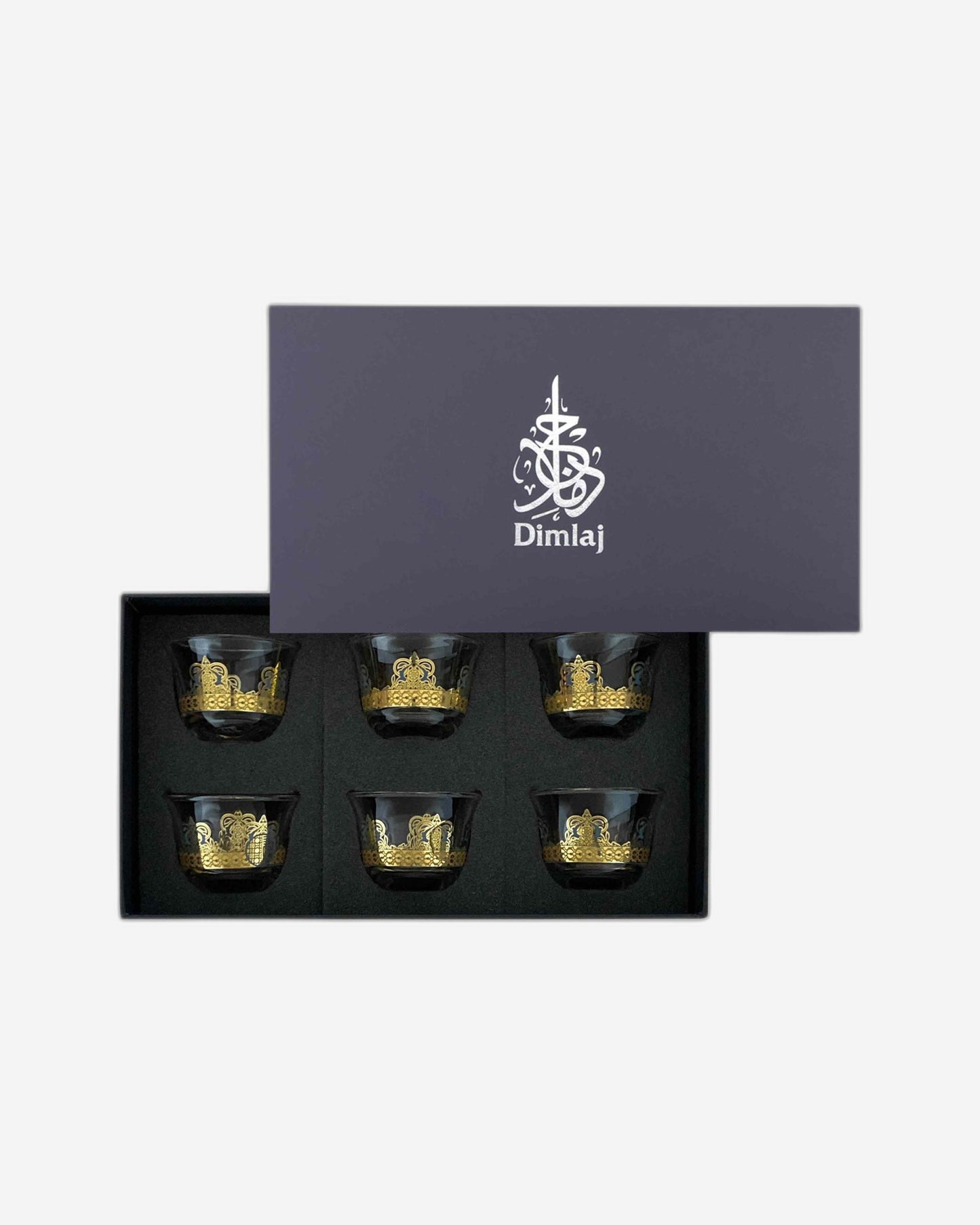 Dimlaj Rayhan Cawa Cups 6Pc Gold