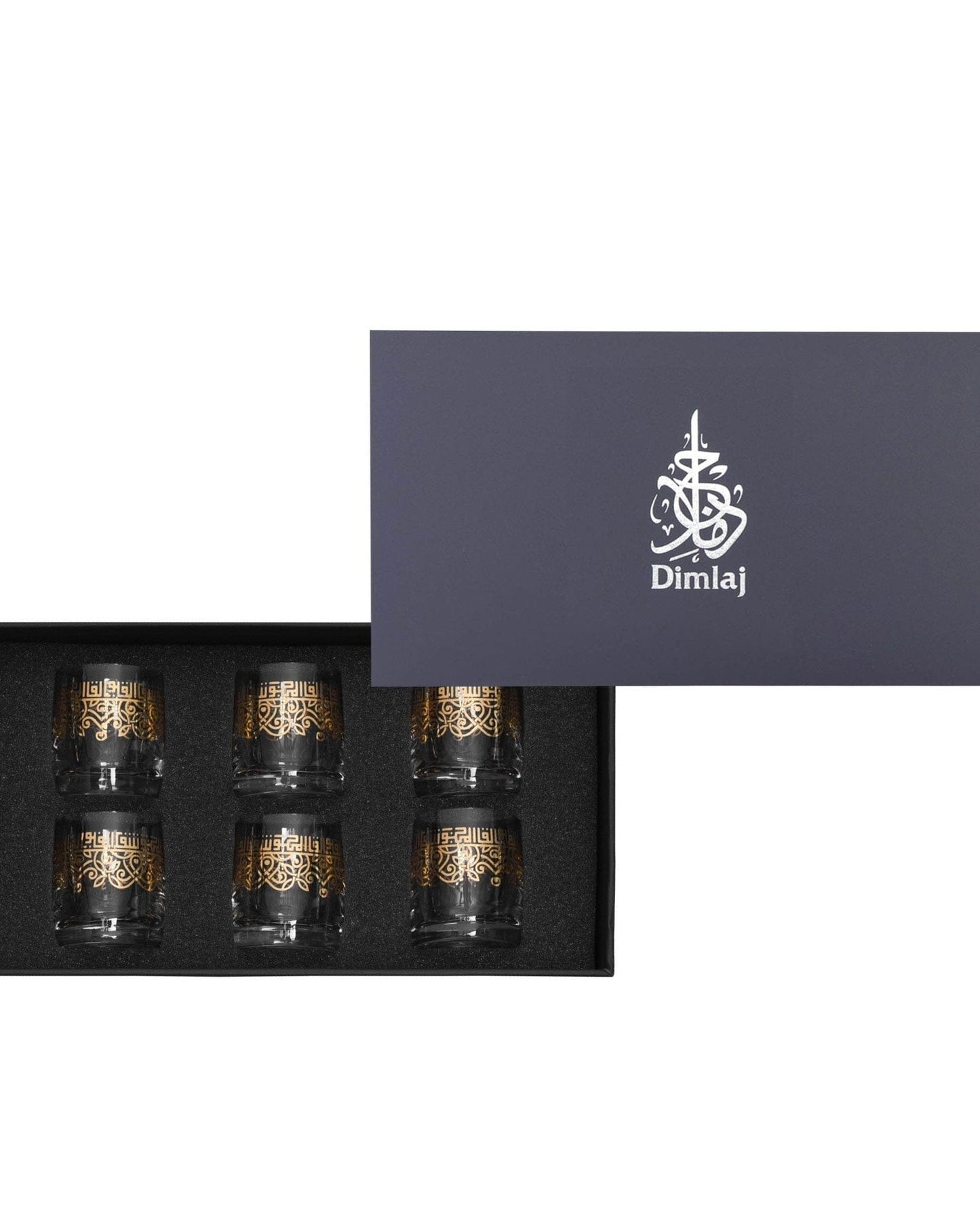 Dimlaj Shafa Crystal ZamZam Set of 6 Pcs (Gold)