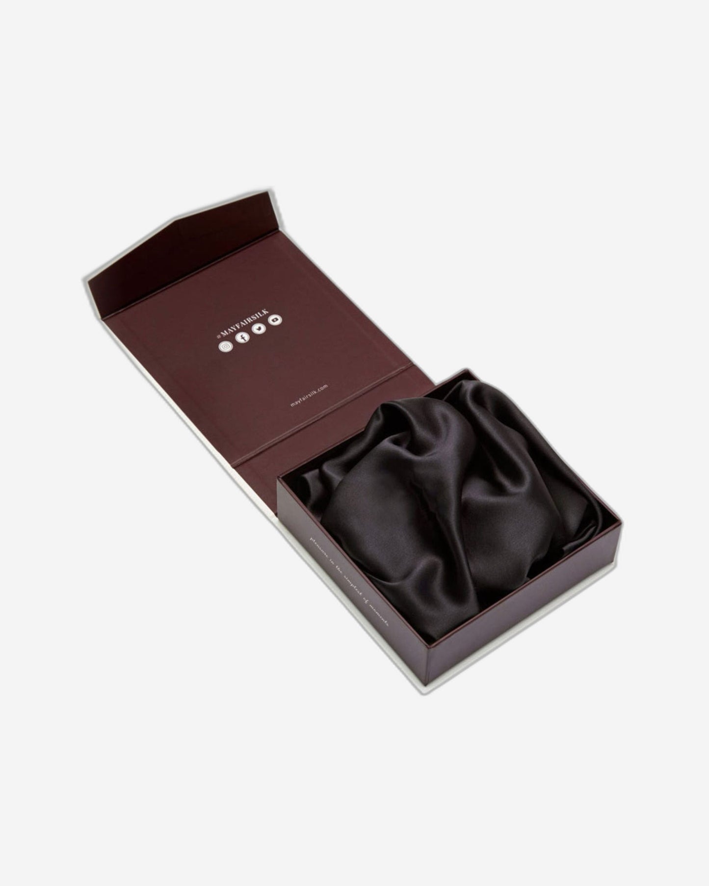 Mayfairsilk "Mulberry Silk" Standard Pillowcase in Charcoal 50 x 75 cm