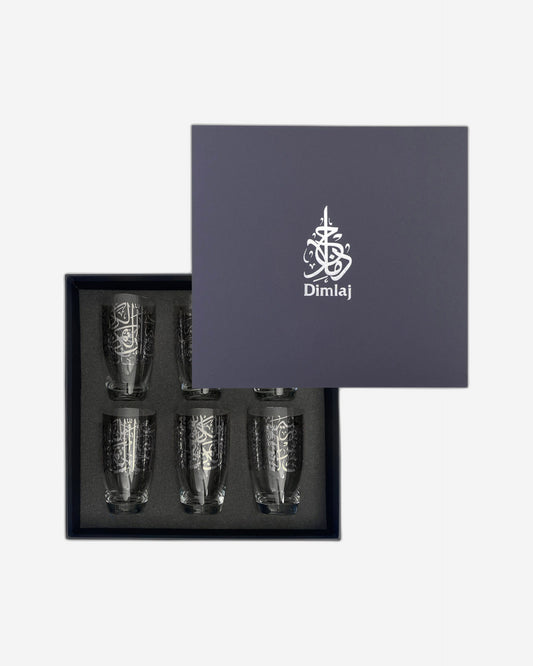 Dimlaj Kareem Set of 6 Pcs Tumblers (Platinum)