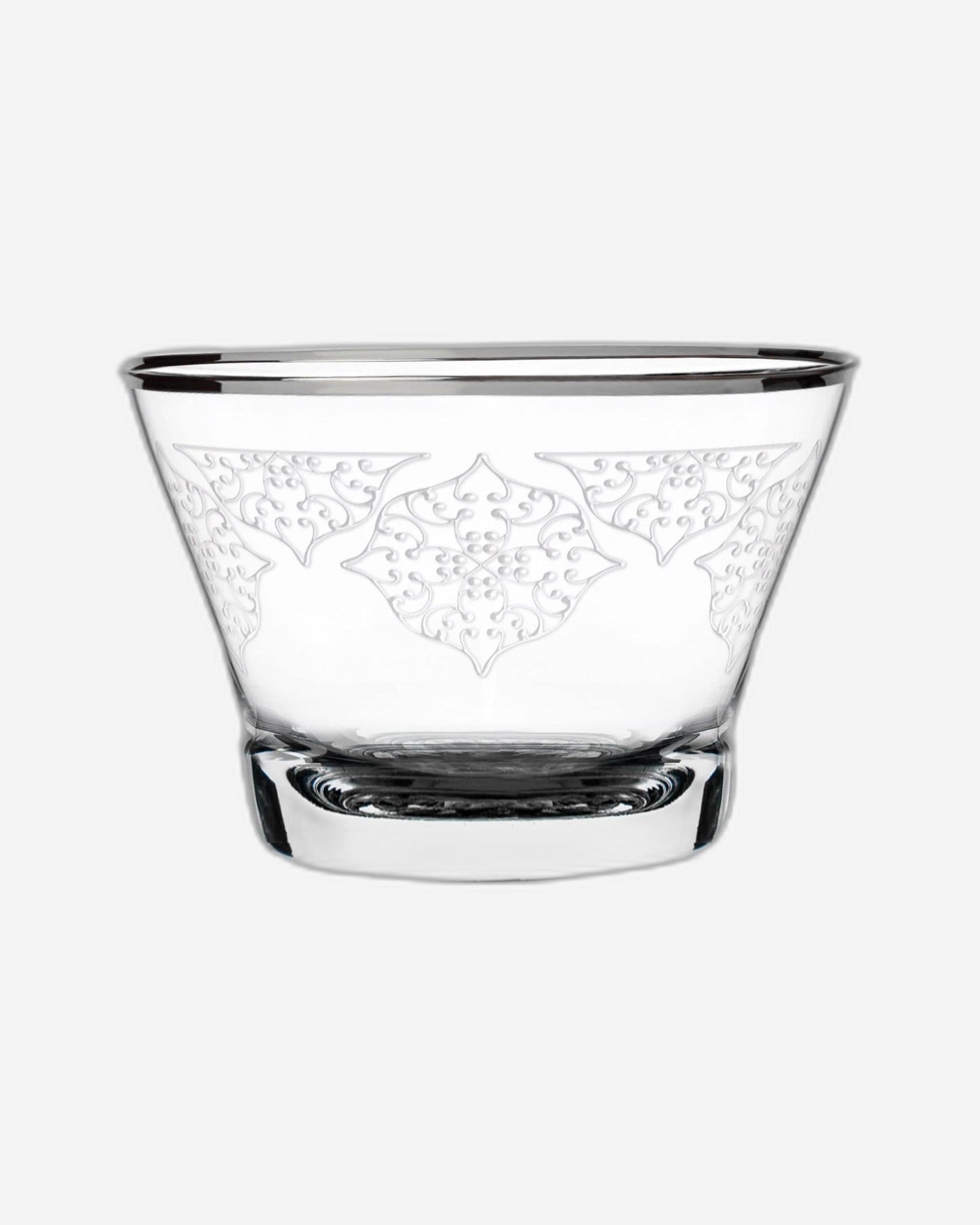 Dimlaj Perla Cawa Cups 6Pc Crystal Platinum