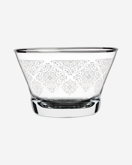 Dimlaj Perla Set of 4 Pcs Serving Bowls (Platinum)