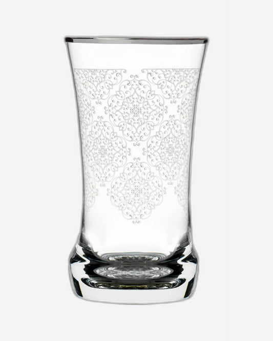 Dimlaj Perla Set of 6 Pcs Crystal Tumblers (Platinum)