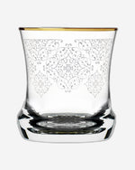 Dimlaj Perla Set of 6 Pcs Short Crystal Tumblers (Gold)