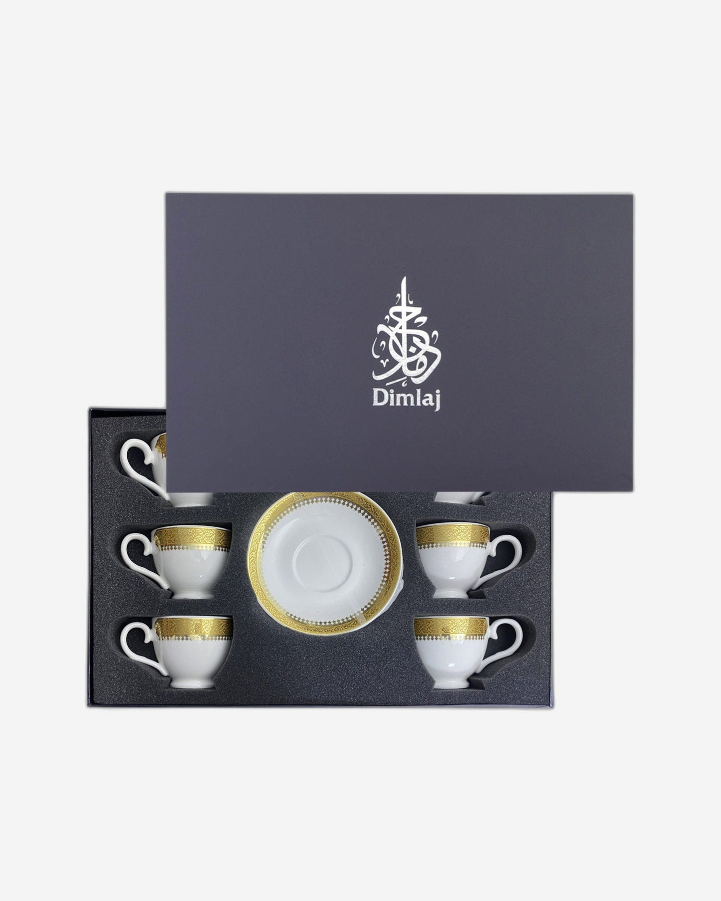 Dimlaj Cordoba Tea Cups 6Pc Gold