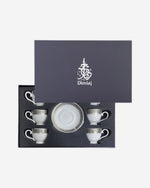 Dimlaj Cordoba Set of 6 Pcs Tea Cups (Platinum)