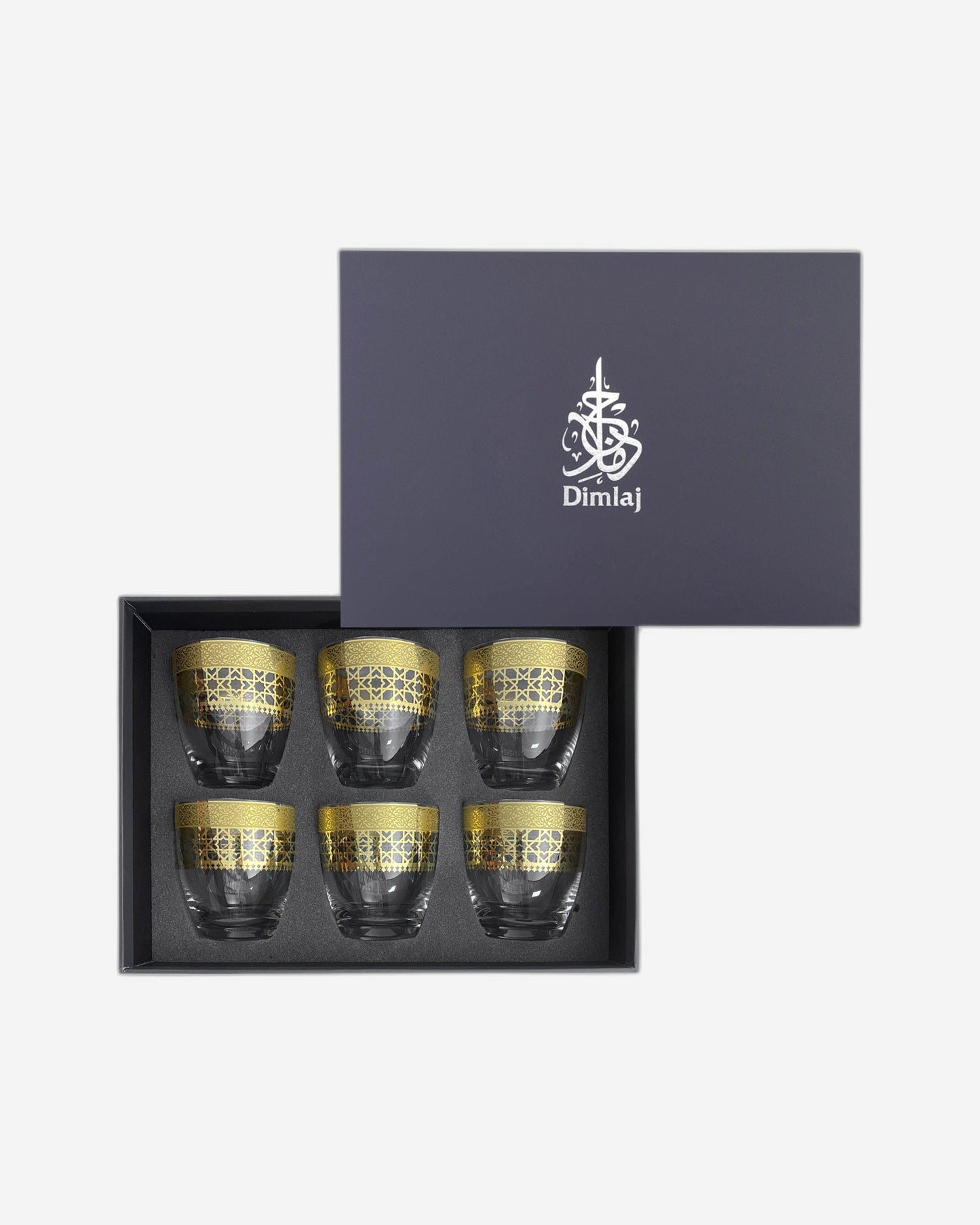 Dimlaj Cordoba Short Tumblers 6Pc Gold